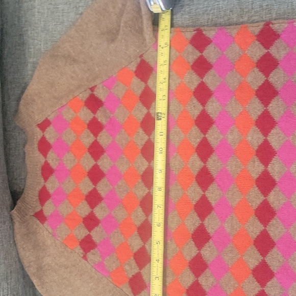 J. Crew Argyle Crew Neck Lambswool Sweater Size XS - Picture 8 of 9